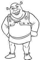 coloriage Shrek l orgre